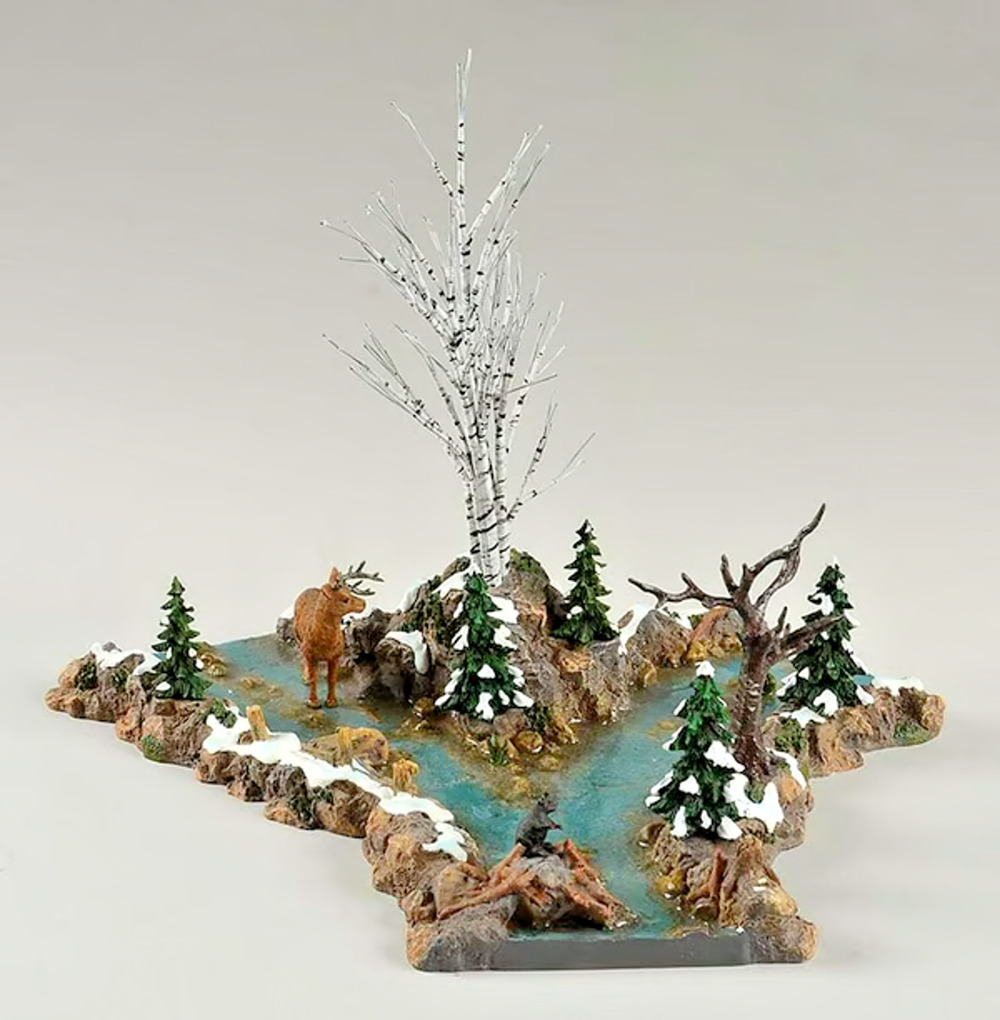 Department 56 2001 Village Accessories Mountain Creek Y Shape 52946 NEW